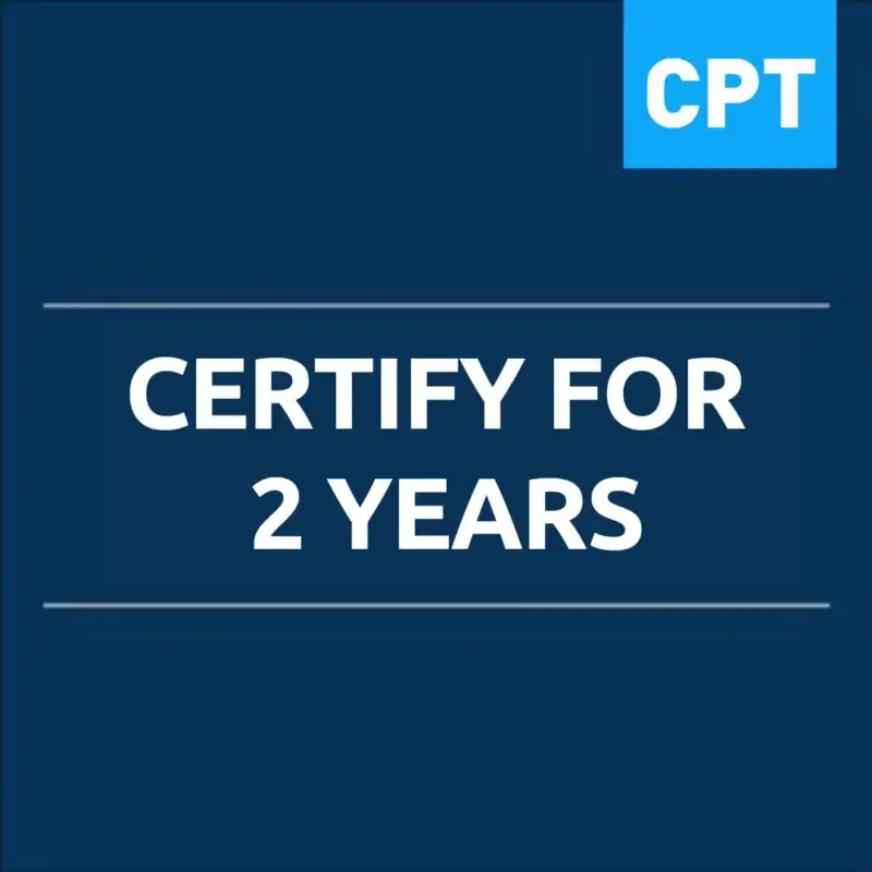 Re Certify - Renewal of Certification for 2 years