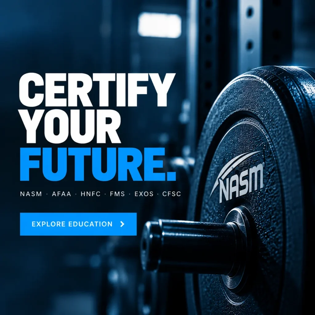 NASM πιστοποίηση Personal Trainer και εκπαίδευση fitness στην HNFC Academy